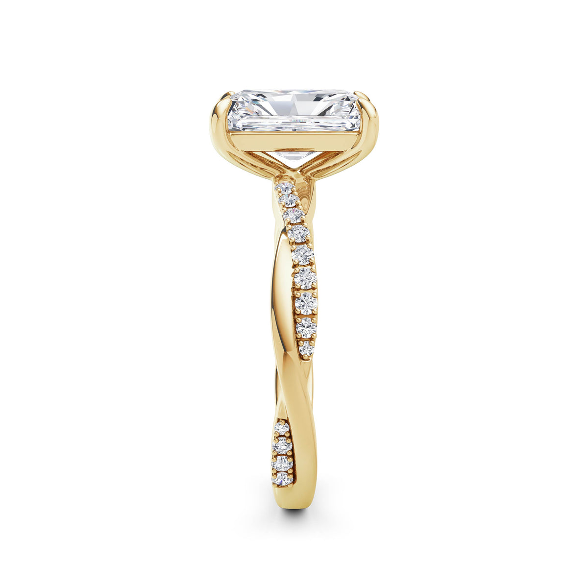 Vicky 18k Yellow Gold Radiant Diamond Band