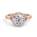 Vicky 18k Rose Gold Round Halo