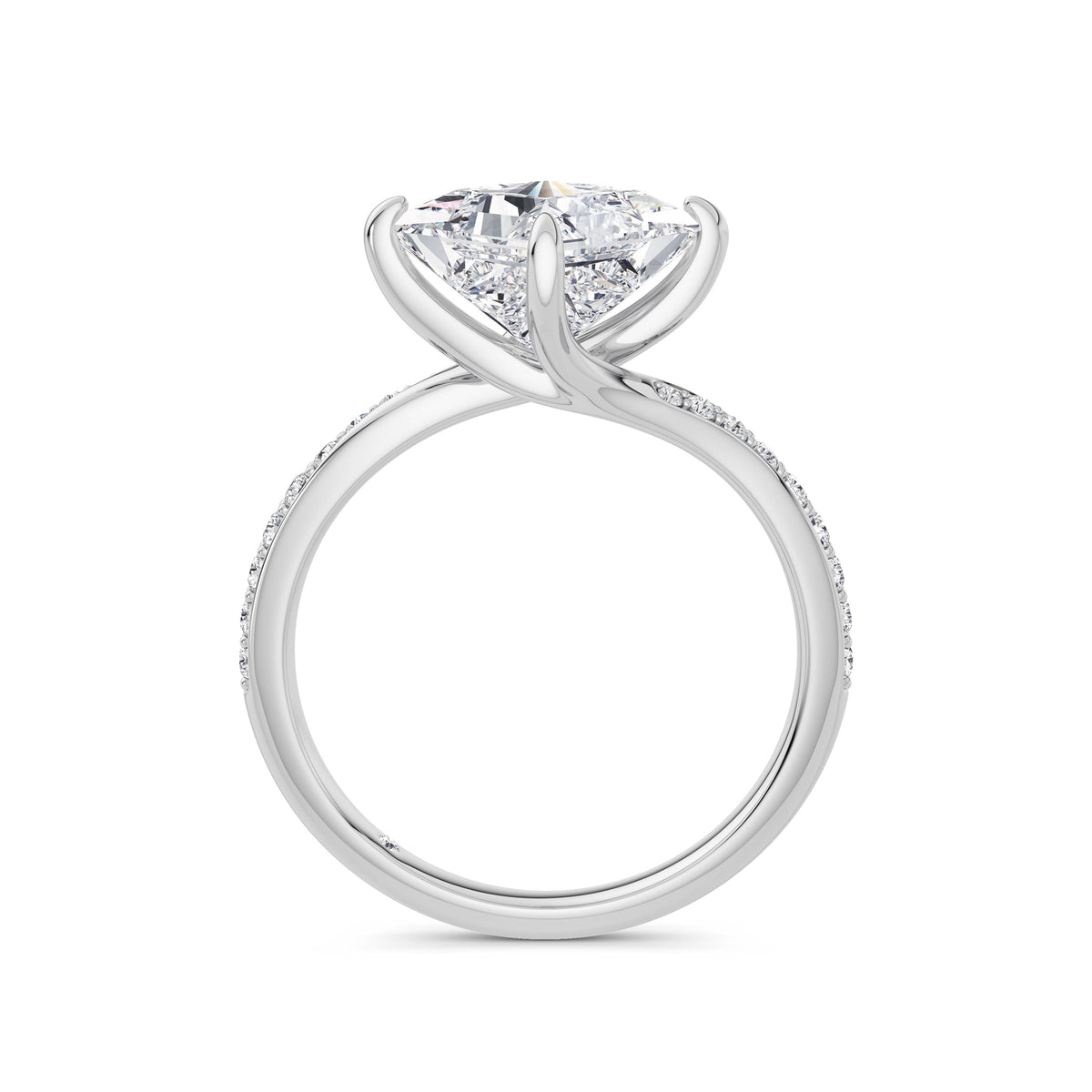 Wendy Platinum Princess Diamond Band