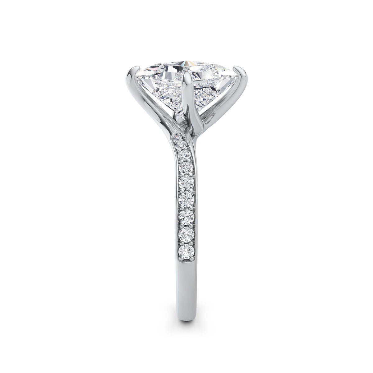Wendy Platinum Princess Diamond Band