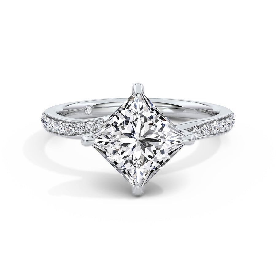 Wendy Platinum Princess Diamond Band