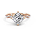 Wendy 18k Rose Gold Princess Diamond Band