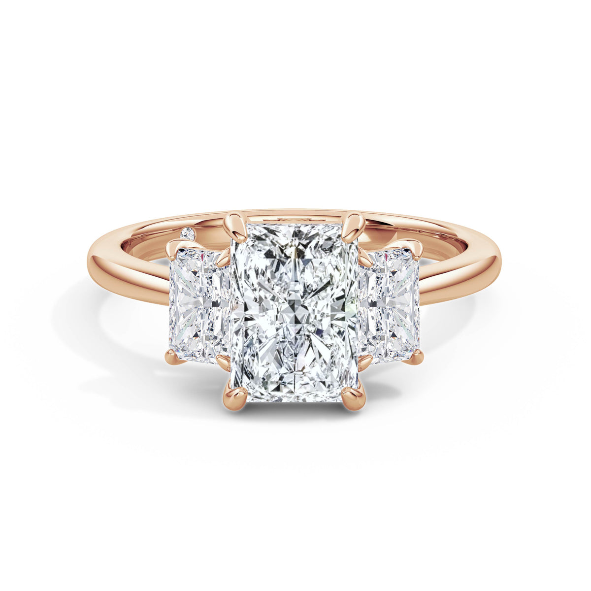 Wendy 18k Rose Gold Radiant Trilogy