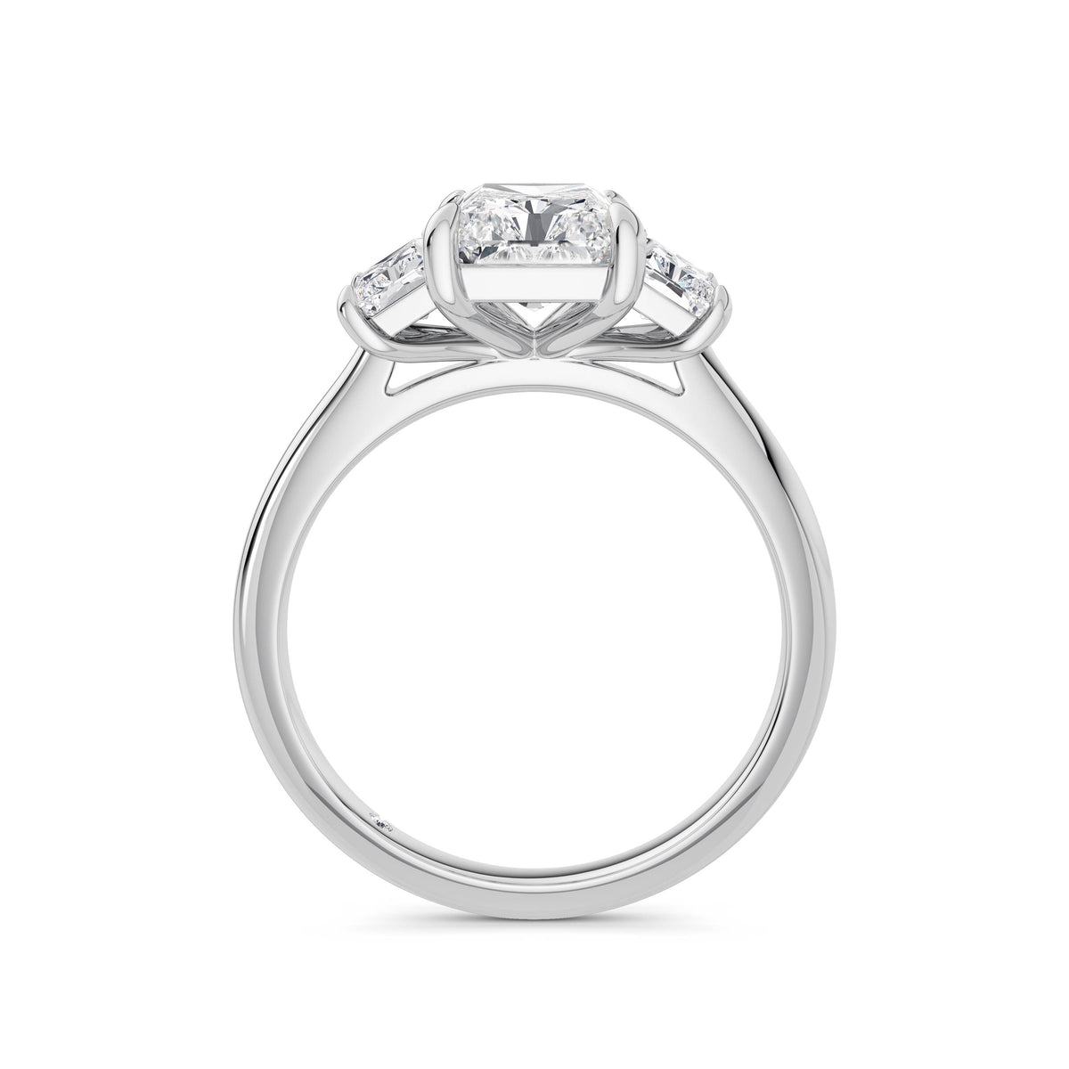Wendy 18k White Gold Radiant Trilogy