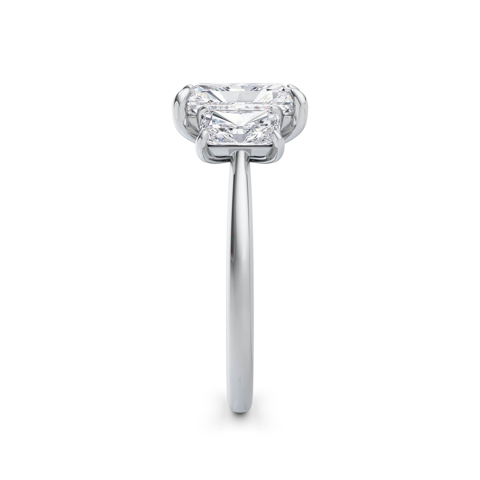 Wendy 18k White Gold Radiant Trilogy