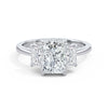 Wendy 18k White Gold Radiant Trilogy