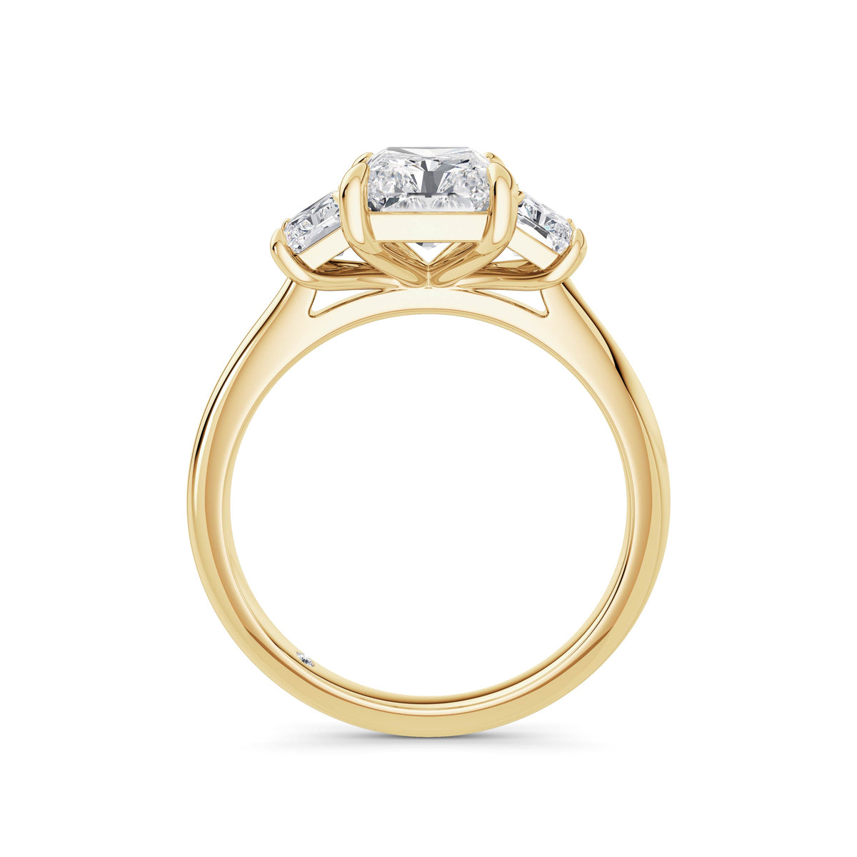 Wendy 18k Yellow Gold Radiant Trilogy
