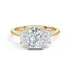 Wendy 18k Yellow Gold Radiant Trilogy