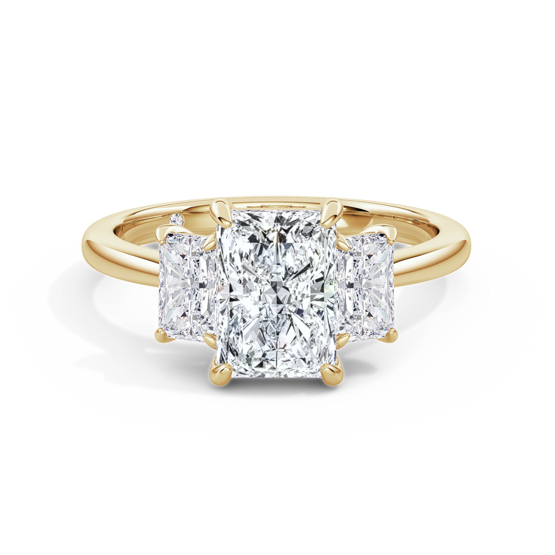 Wendy 18k Yellow Gold Radiant Trilogy
