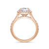 Wendy 18k Rose Gold Round Halo