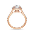 Wendy 18k Rose Gold Round Halo