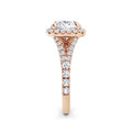 Wendy 18k Rose Gold Round Halo