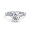 Wendy 18k White Gold Round Diamond Band