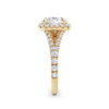 Wendy 18k Yellow Gold Round Halo