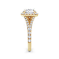 Wendy 18k Yellow Gold Round Halo