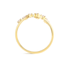 Aquarius Constellation Lab-Grown Diamond Ring Yellow Gold