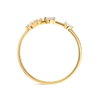 Aries Constellation Lab-Grown Diamond Ring Yellow Gold