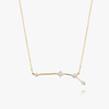 Aries Constellation Lab-Grown Diamond Pendant Yellow Gold