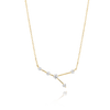 Cancer Constellation Lab-Grown Diamond Pendant Yellow Gold