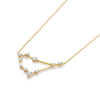 Capricorn Constellation Lab-Grown Diamond Pendant Yellow Gold