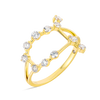 Gemini Constellation Lab-Grown Diamond Ring Yellow Gold