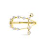 Gemini Constellation Lab-Grown Diamond Ring Yellow Gold