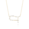 Gemini Constellation Lab-Grown Diamond Pendant Yellow Gold