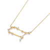 Gemini Constellation Lab-Grown Diamond Pendant Yellow Gold