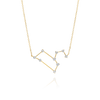 Leo Constellation Lab-Grown Diamond Pendant Yellow Gold