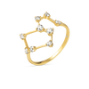 Leo Constellation Lab-Grown Diamond Ring Yellow Gold