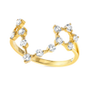 Pisces Constellation Lab-Grown Diamond Ring Yellow Gold