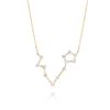 Pisces Constellation Lab-Grown Diamond Pendant Yellow Gold