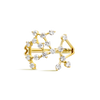Sagittarius Constellation Lab-Grown Diamond Ring Yellow Gold