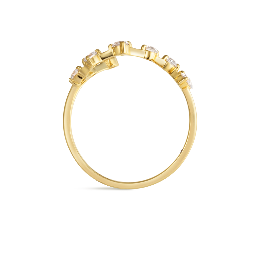 Scorpio Constellation Lab-Grown Diamond Ring Yellow Gold