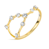 Taurus Constellation Lab-Grown Diamond Ring Yellow Gold