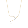 Taurus Constellation Lab-Grown Diamond Pendant Yellow Gold