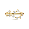 Virgo Constellation Lab-Grown Diamond Ring Yellow Gold