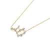 Virgo Constellation Lab-Grown Diamond Pendant Yellow Gold