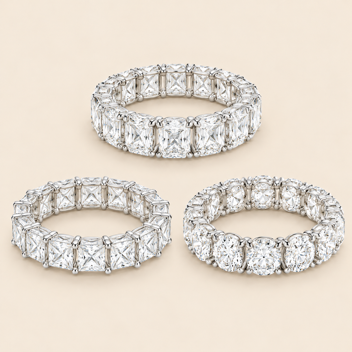Radiant, Princess & Cushion