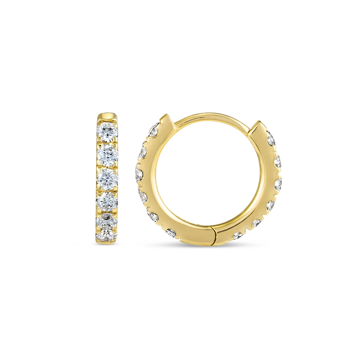How Do Diamond
Hoops Fasten?