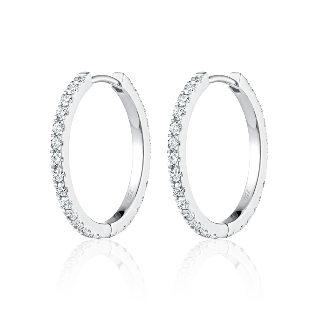 Classic Diamond Hoops