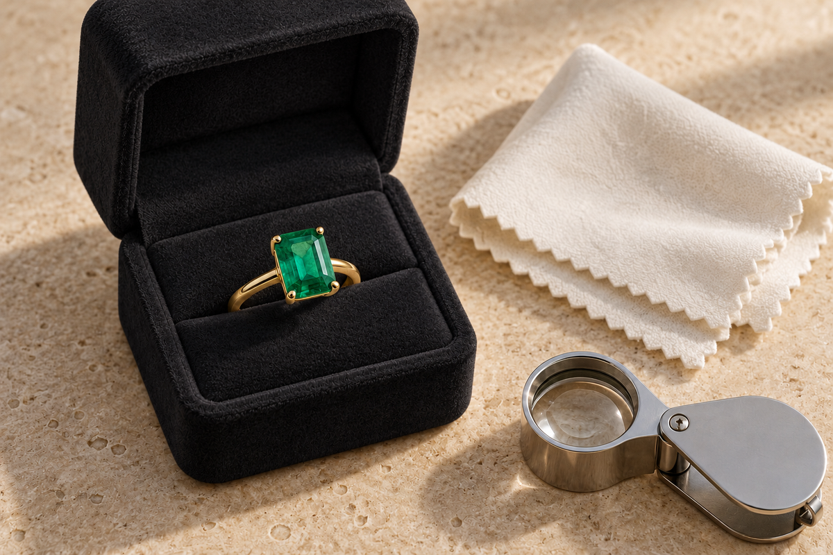 How to Care for
Emerald Jewellery