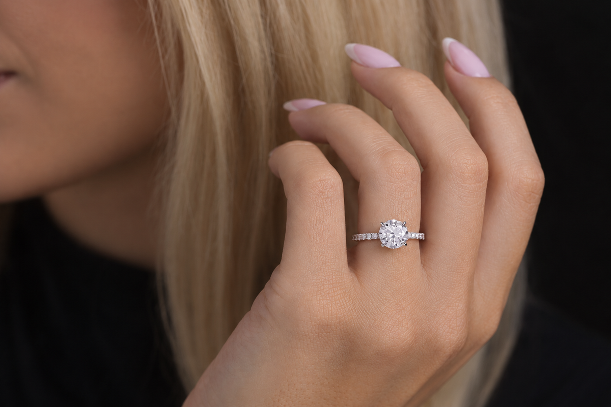 How Much Less Does a
Lab-Grown Diamond Cost?