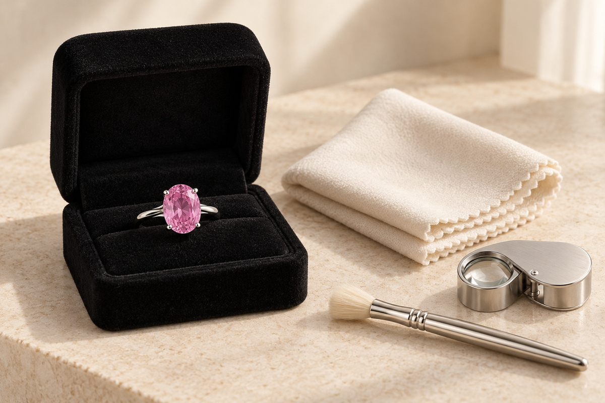 How to Care for Pink Sapphire Jewellery