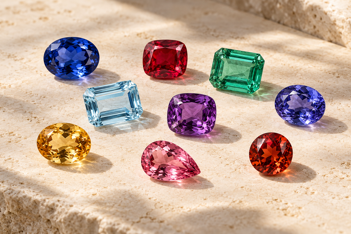 A Guide to Popular
Coloured Gemstones
