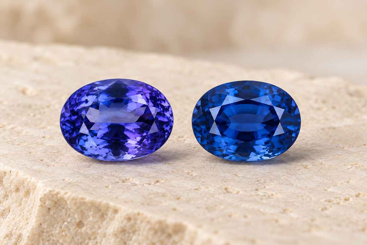 Tanzanite vs Blue Sapphire
