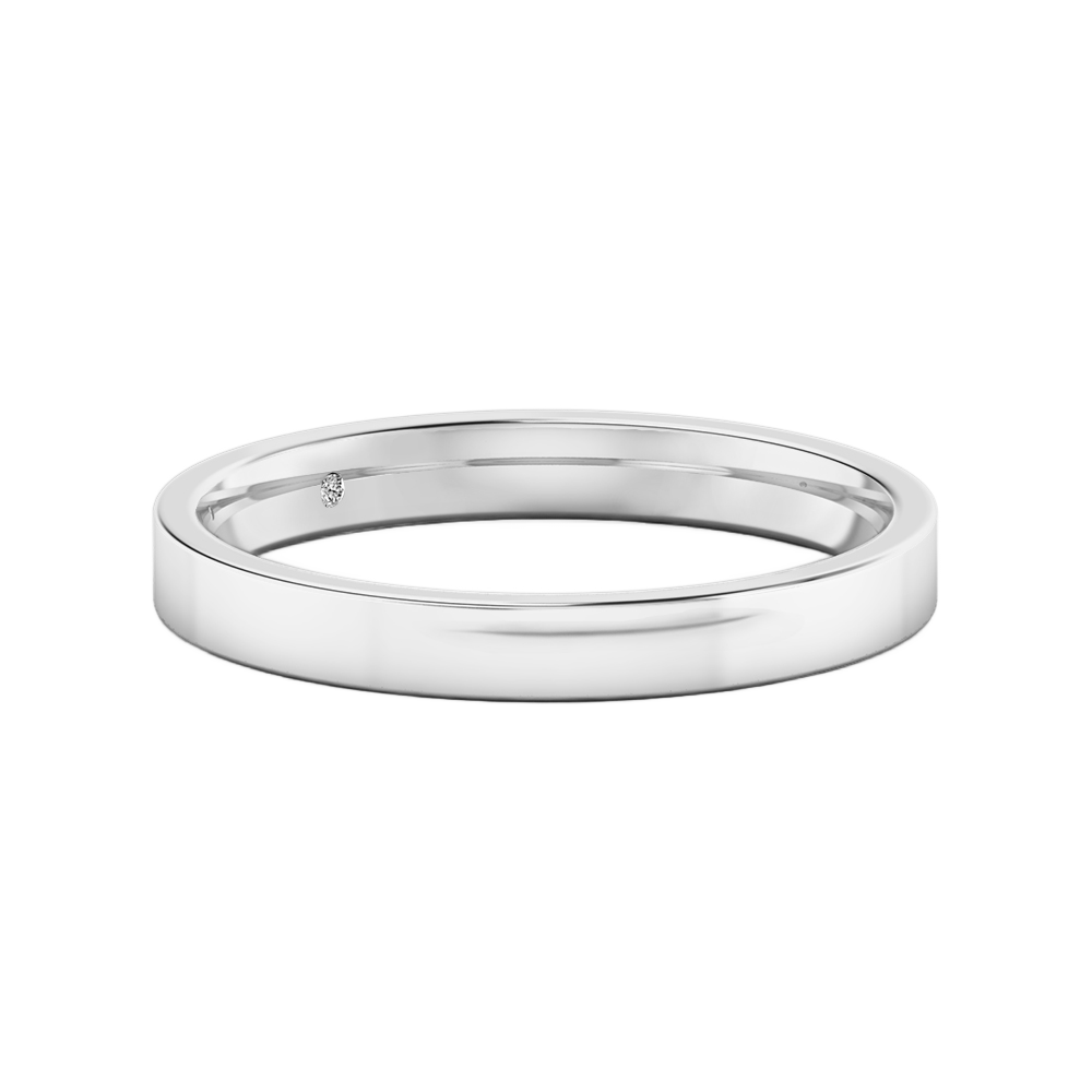 18K White Gold