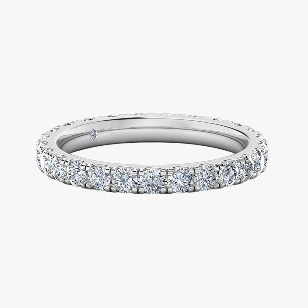 18K White Gold