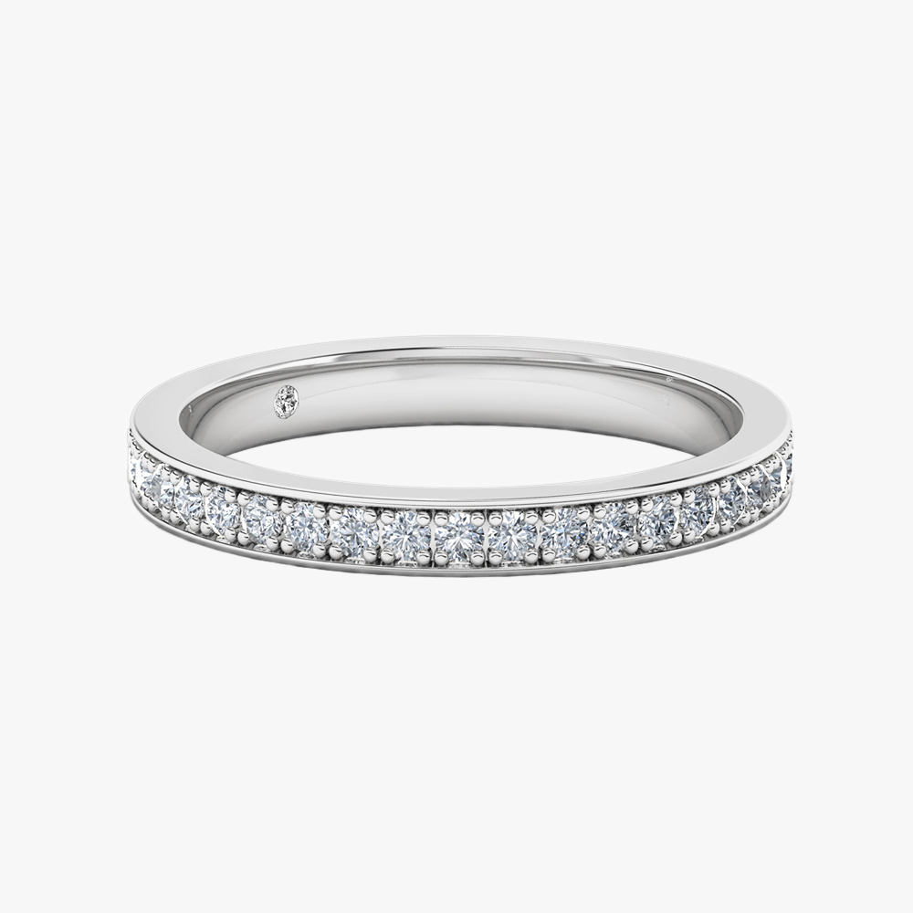 18K White Gold