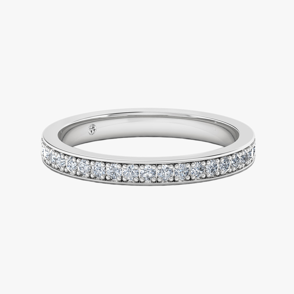 18K White Gold